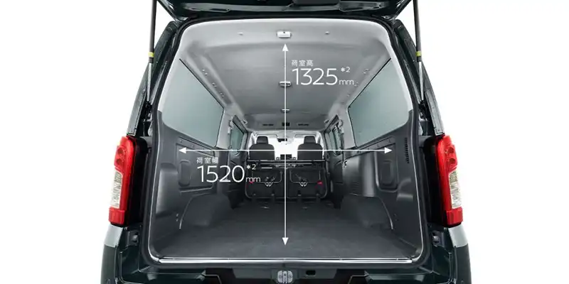 荷室高1,325mm、荷室幅1,520mm