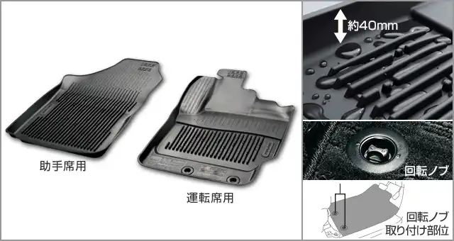 スノー・レジャー用フロアマット(運転席・助手席)