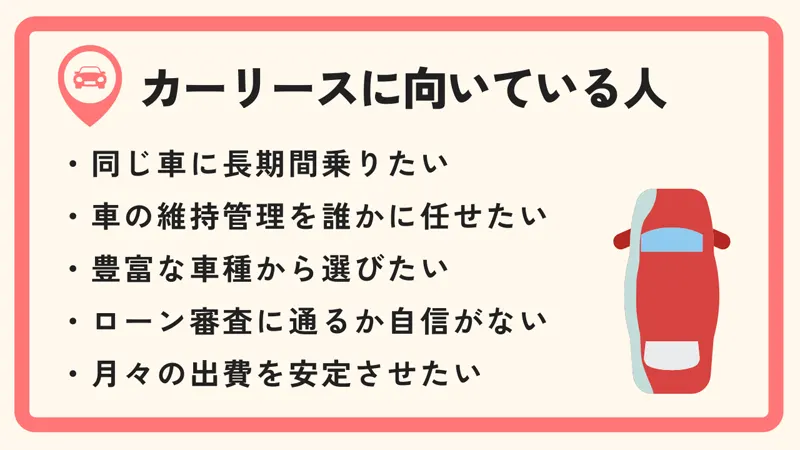 カーリースに向いているのはこんな人