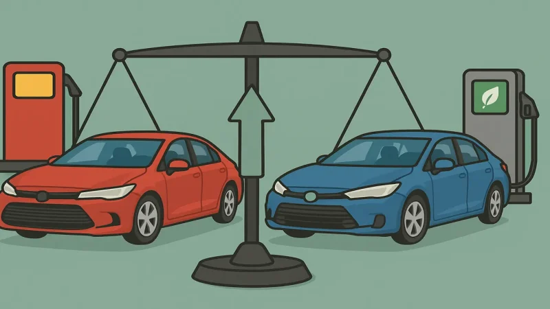 ガソリン車とハイブリッド車どっちがお得?後悔しないための車の選び方