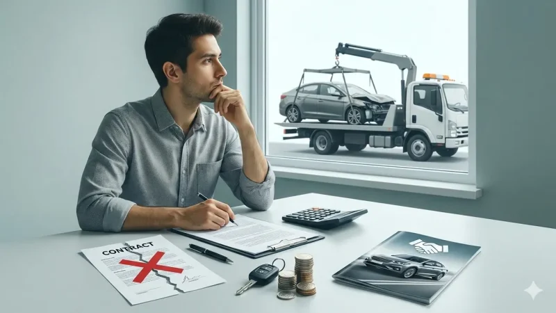 カーリース全損時はどうなる？解約・購入・再契約までを徹底解説